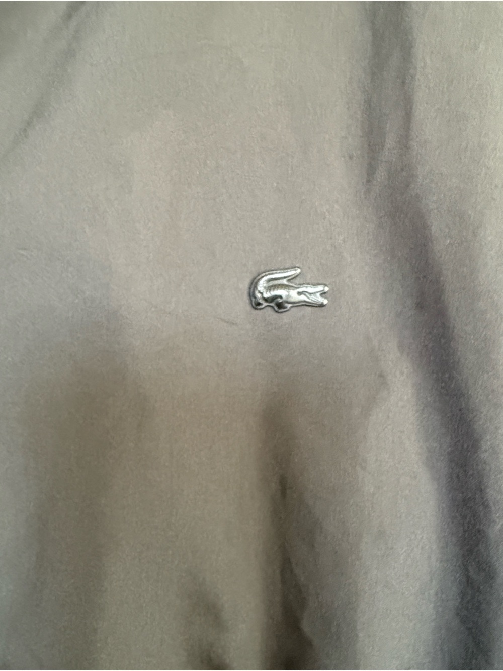 Lacoste Men's Charcoal Button-Front Lightweight Jacket - Picture 3 of 9
